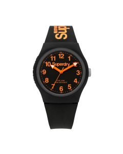 Superdry Unisex Black and Orange Watch