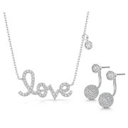 Infinity & Co. Love Story Pendant & Earring Set